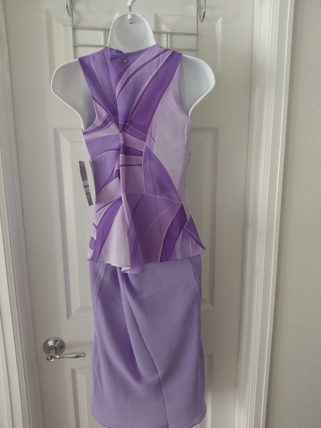 P & M Ladies Lavender 2-Piece Summer Set - Sleeveless Top & Long Skirt