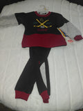 Alpha Apparel Boys 2-Piece Warmup Set with Hockey Stick Print