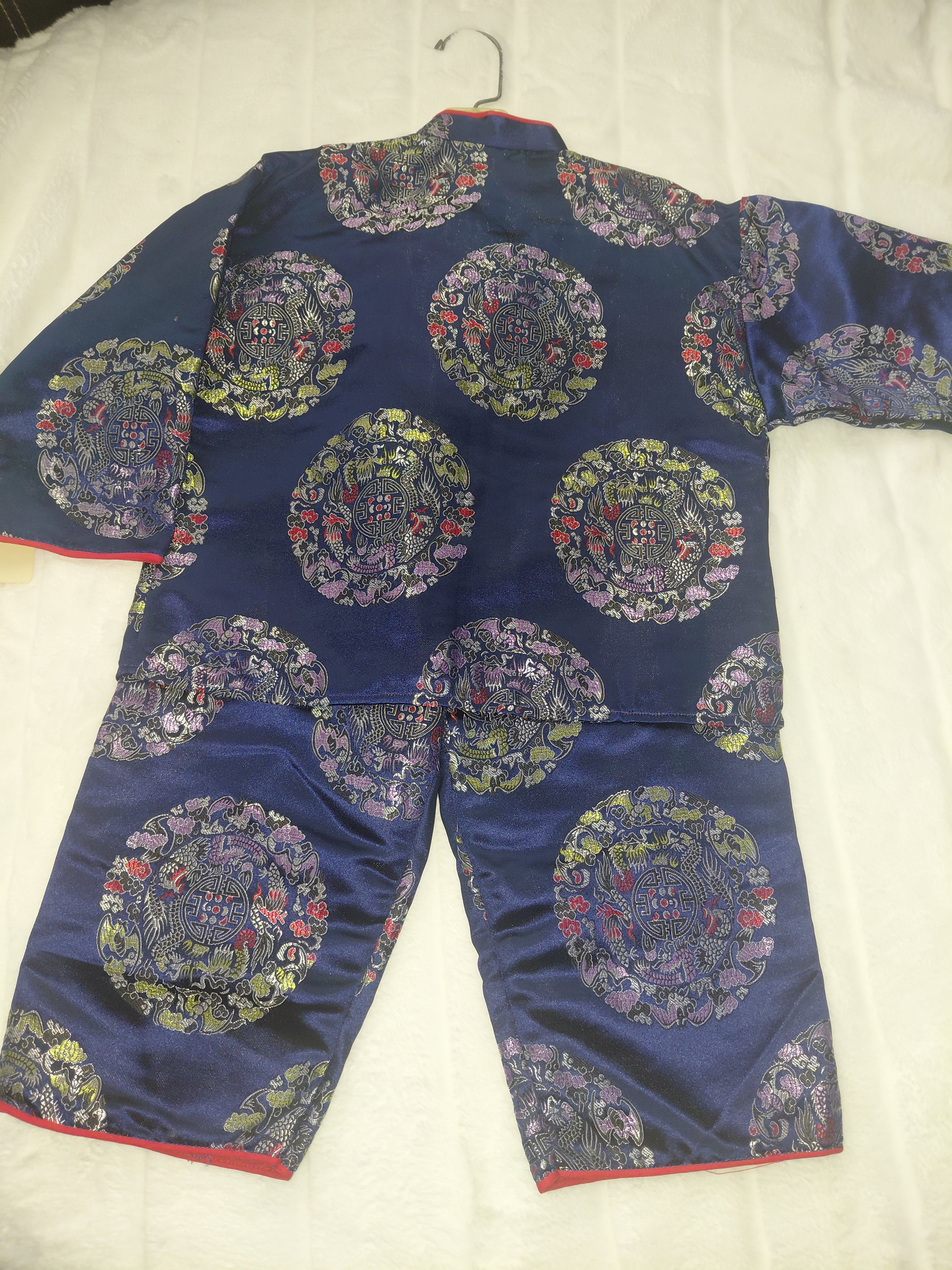 Boys Chinese Style 2-Piece Outfit with Toggle Buttons