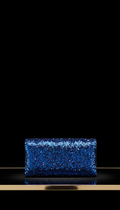Imperial Blue Sequin Clutch
