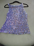 Baby Blue Full Sequin Strap Top